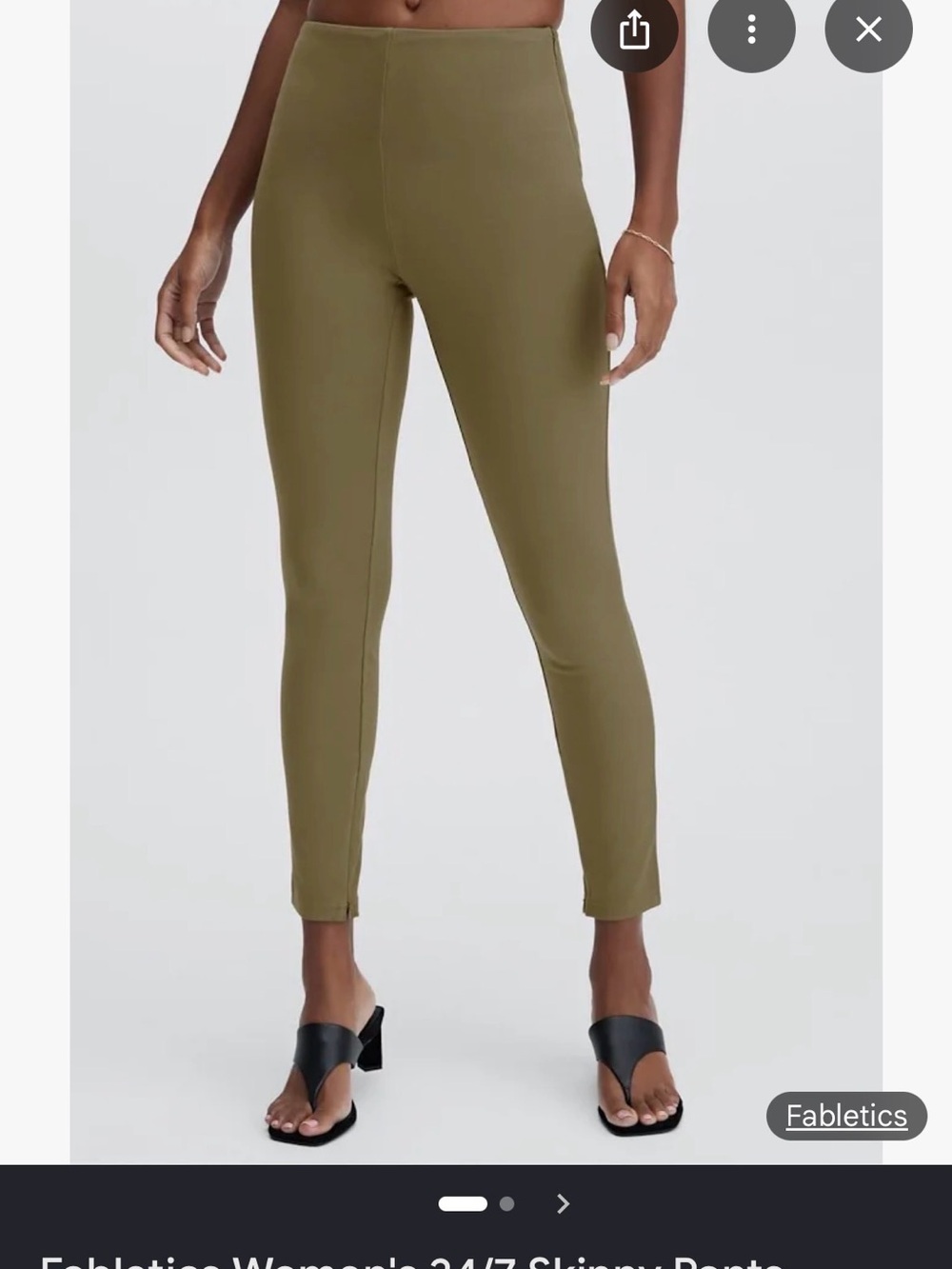 Fabletics Olive High-Rise Skinny Pants